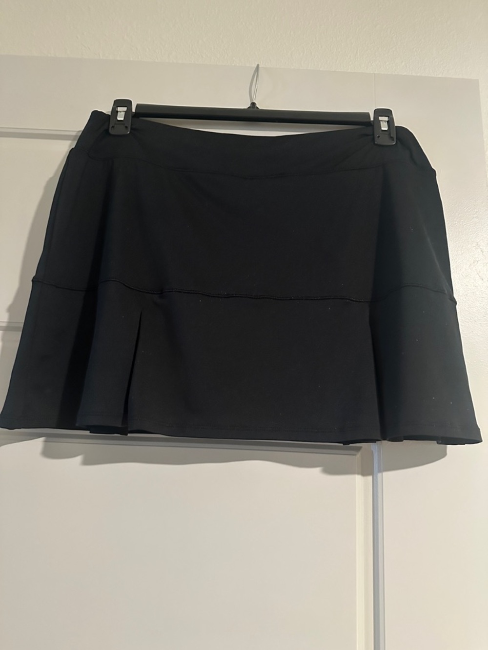 Black Flared Swim Skirt
